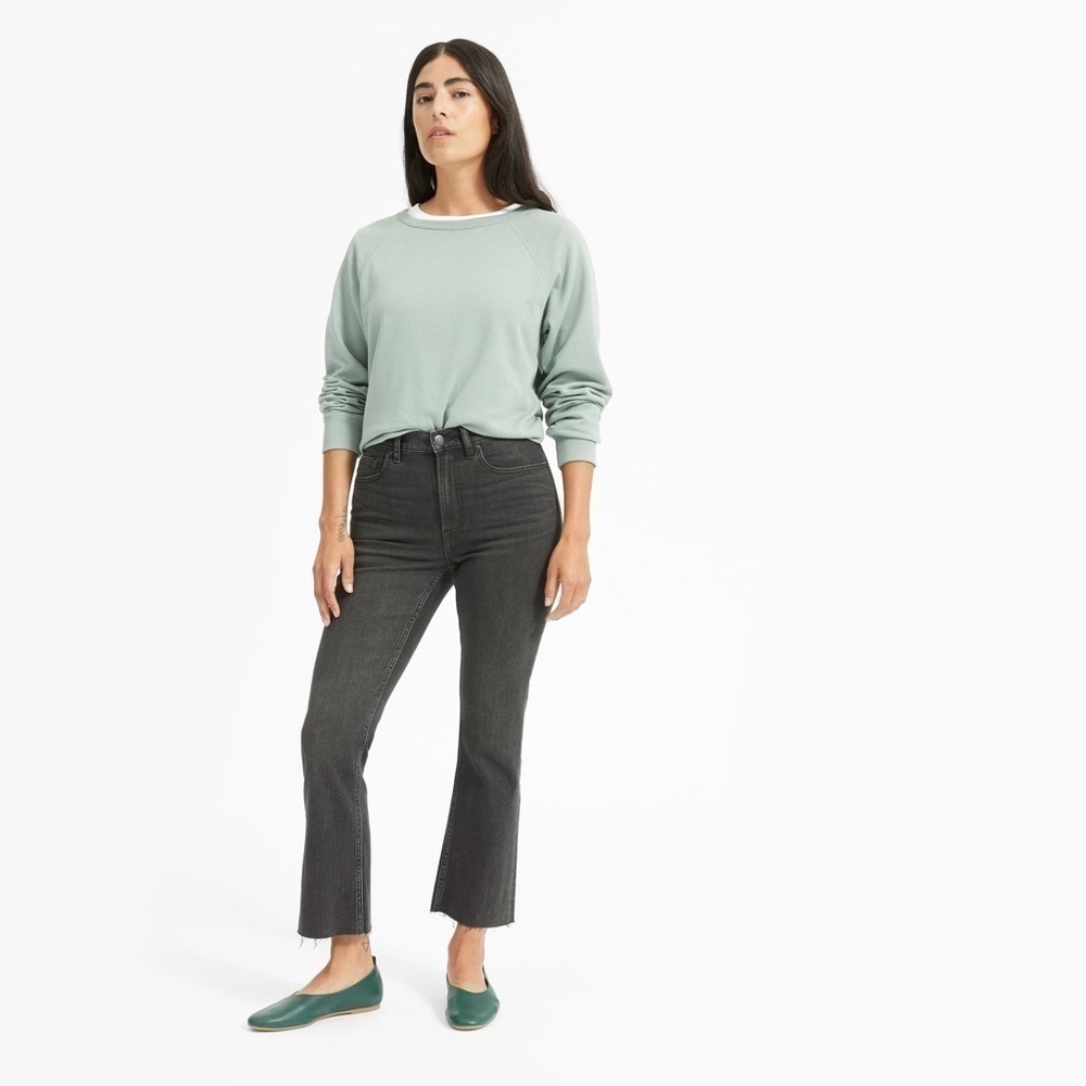 EVERLANE High Rise Kick Crop Jeans